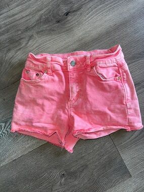 Tractr Pink Girls' Denim Shorts